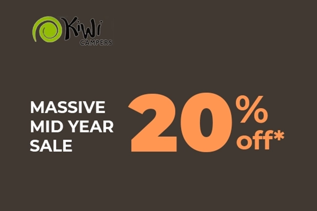 20% off Kiwi Campers in New Zealand